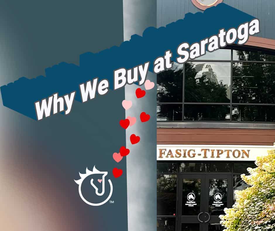 Fasig-Tipton sales pavilion in Saratoga Springs, home of the New York-Bred Yearlings Sale